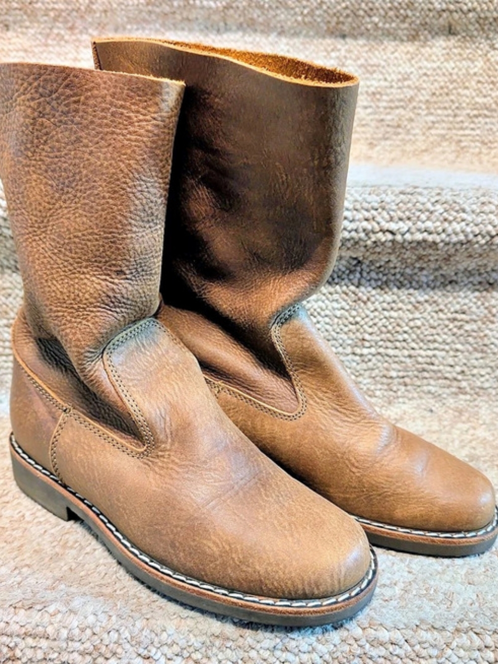 Vintage Roots "Tribe" Leather Rollover Boots